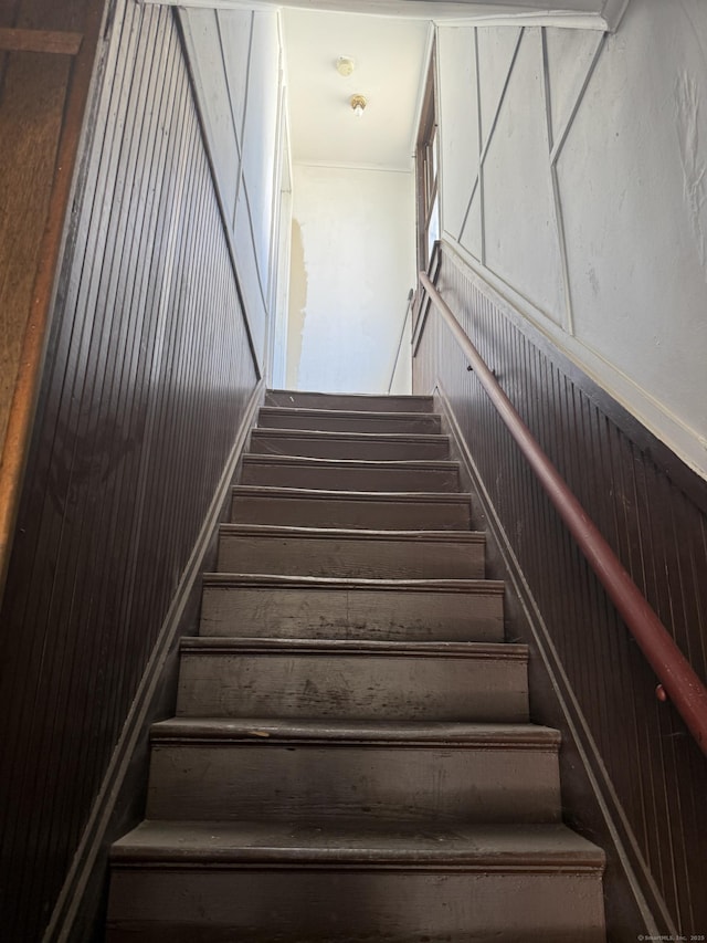 view of stairway