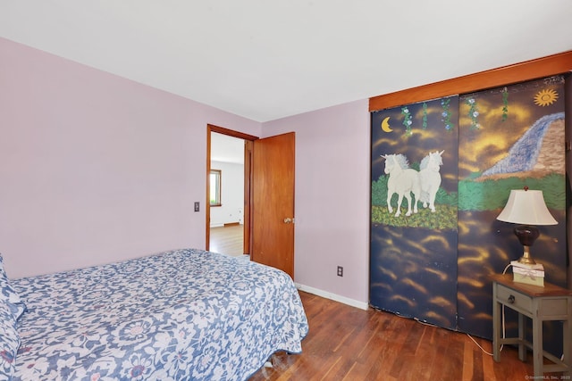 7 Sharren Ln, Enfield, CT 06082 - bedroom with baseboards and wood finished floors