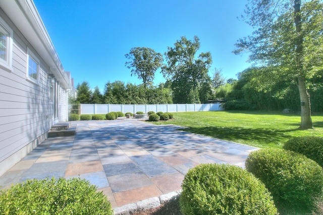 view of patio / terrace with a fenced backyard