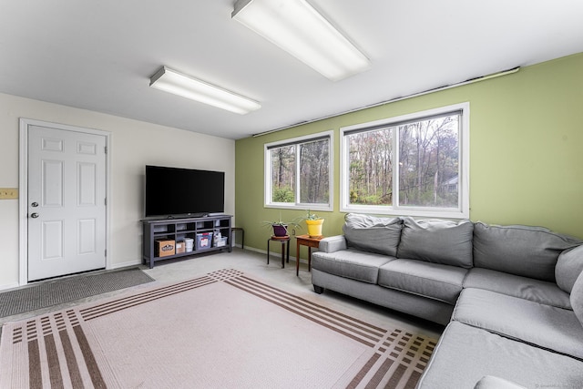 16 Howes Ln, Redding, CT 06896 - living area featuring carpet floors and baseboards