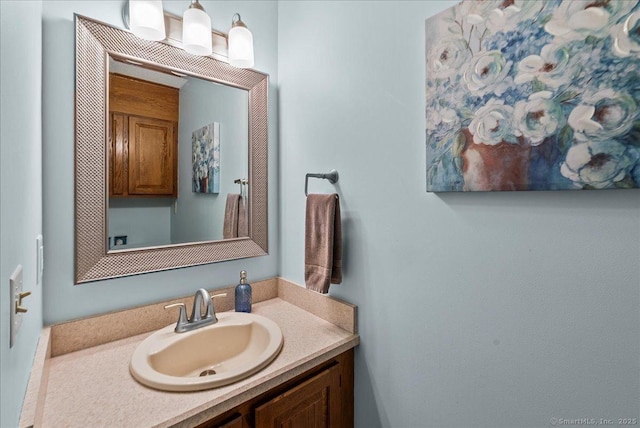 bathroom featuring vanity