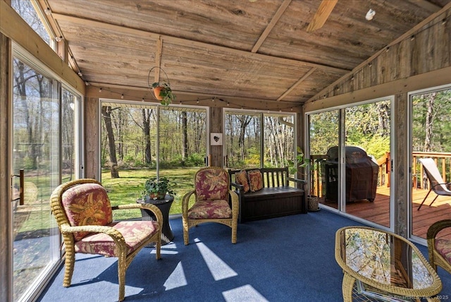 view of sunroom / solarium