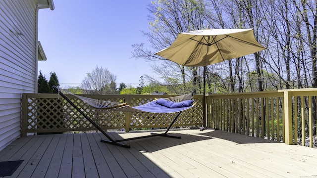 view of deck