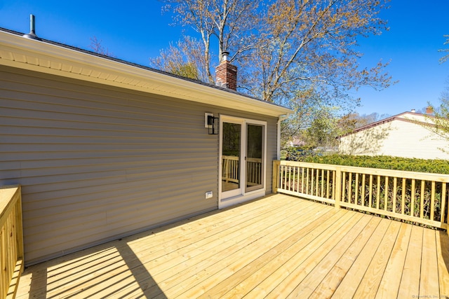 view of wooden terrace