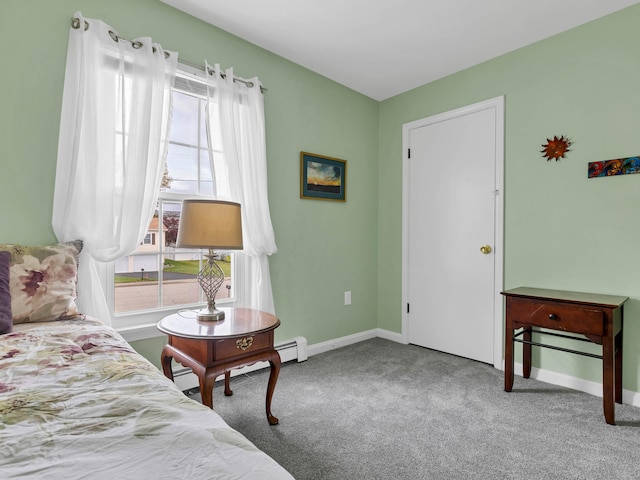 29 Washington Dr, Groton, CT 06340 - living area featuring carpet, baseboards, and a baseboard heating unit