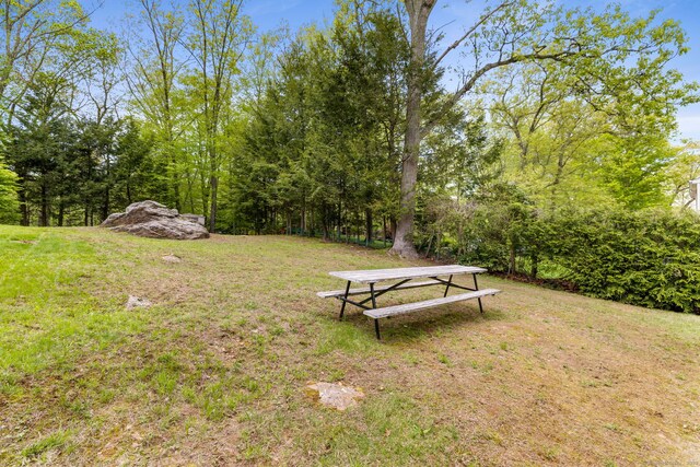 17 Glimmer Gln, East Haddam, CT 06415 - view of grassy yard featuring a carport