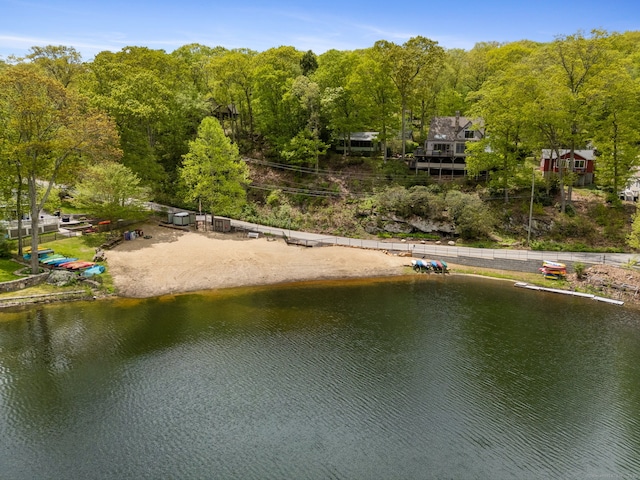 17 Glimmer Gln, East Haddam, CT 06415 - water view with a heavily wooded area