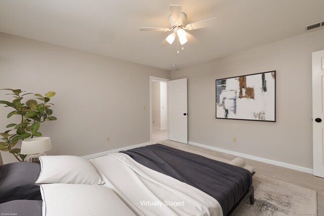 39 Amato Cir, Southington, CT 06489 - bedroom featuring light colored carpet, baseboards, and a ceiling fan