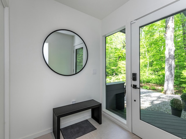 19 Spargo Rd, Roxbury, CT 06783 - doorway with healthy amount of natural light and baseboards
