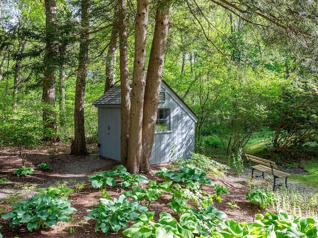 19 Spargo Rd, Roxbury, CT 06783 - view of shed with a view of trees
