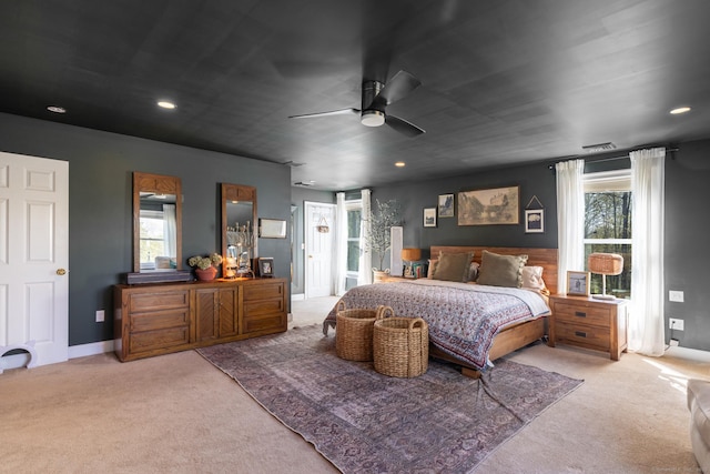130 Upper Whittemore Rd, Middlebury, CT 06762 - bedroom featuring carpet flooring, recessed lighting, and multiple windows