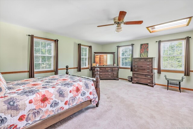 331 Elm St, Monroe, CT 06468 - bedroom with light carpet, baseboards, and ceiling fan