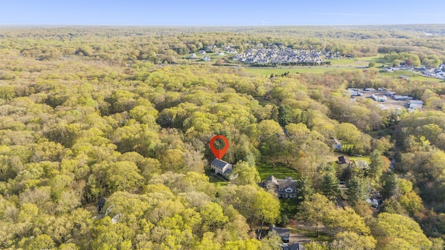 6 Old Farm Rd, Woodbridge, CT 06525 - birds eye view of property featuring a forest view