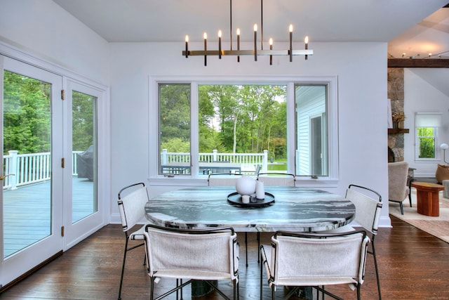 9 November Trl, Weston, CT 06883 - dining area featuring healthy amount of natural light and dark wood-style flooring