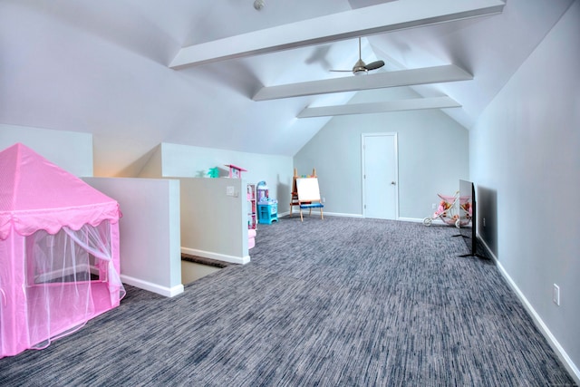 9 November Trl, Weston, CT 06883 - rec room featuring carpet floors, ceiling fan, and baseboards