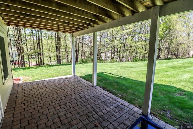 6 E Starrs Plain Rd, Danbury, CT 06810 - view of patio with a view of trees