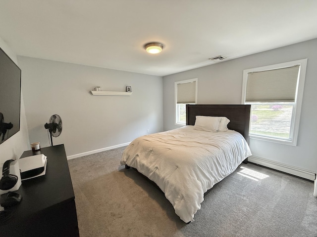 33 Steep Hill Rd, Seymour, CT 06483 - bedroom featuring baseboard heating, carpet floors, multiple windows, and baseboards