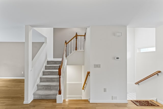 12 Boulevard Dr Unit 21-130, Danbury, CT 06810 - stairs featuring wood finished floors and baseboards