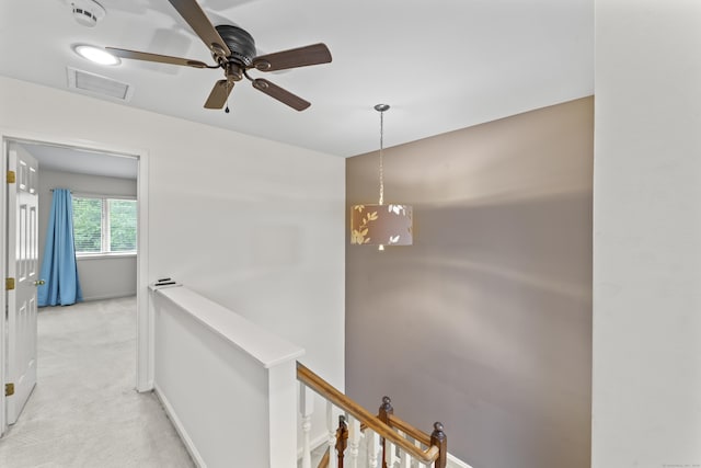 12 Boulevard Dr Unit 21-130, Danbury, CT 06810 - hallway with an upstairs landing, light colored carpet, and baseboards