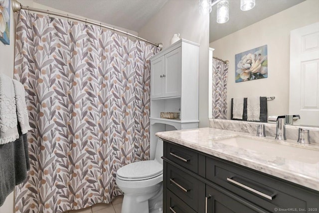 5 Pheasant Run, Guilford, CT 06437 - bathroom featuring vanity, tile patterned flooring, and a shower with shower curtain