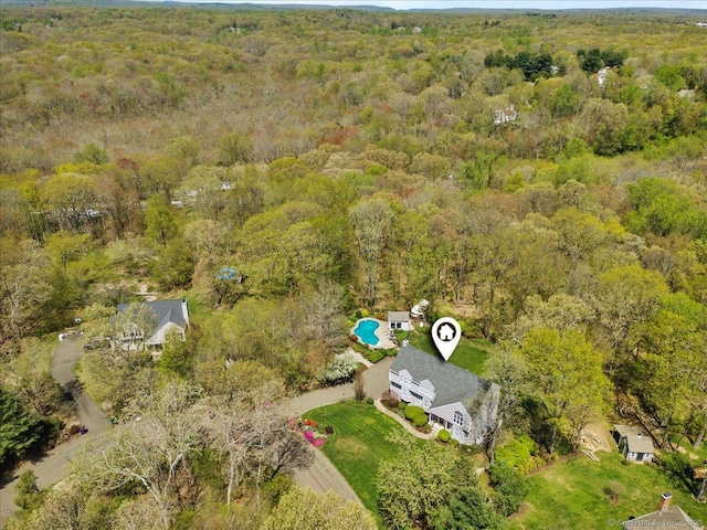 5 Pheasant Run, Guilford, CT 06437 - aerial view of a forest