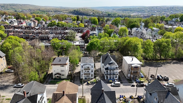 bird's eye view with a residential view