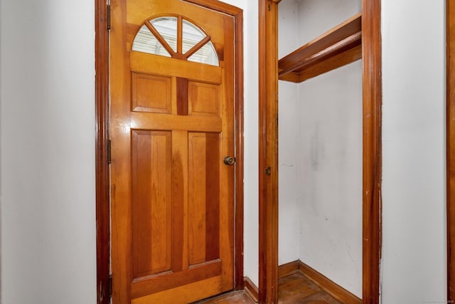 entrance foyer with baseboards
