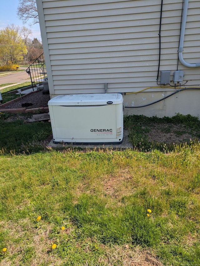 details featuring a power unit