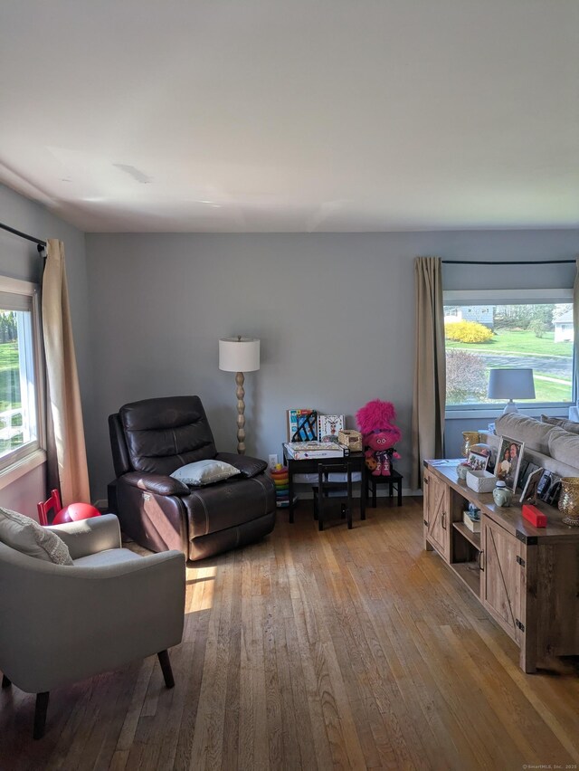 264 Timber Ln, Cheshire, CT 06410 - living area with hardwood / wood-style flooring and a wealth of natural light