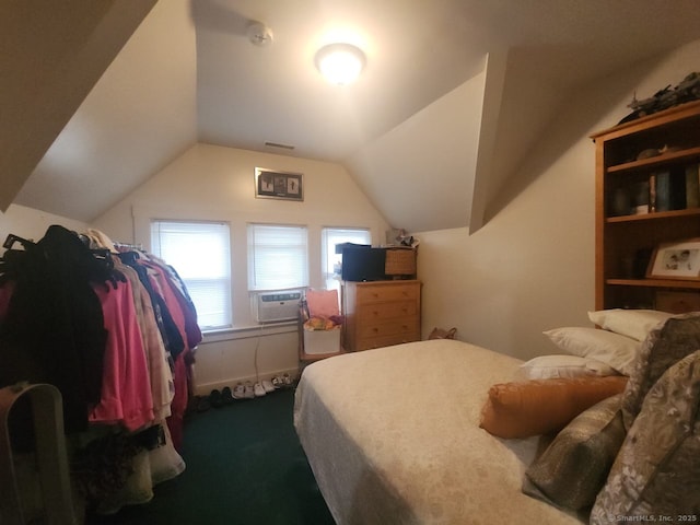 248-250 Howard Ave, New Haven, CT 06519 - bedroom featuring dark carpet and vaulted ceiling