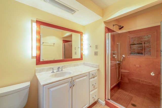 26 Converse Rd, Bolton, CT 06043 - full bath featuring toilet, a shower, vanity, and tile patterned flooring