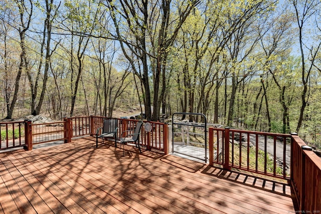 view of wooden terrace