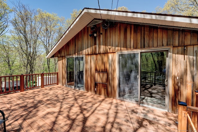 1037 Bartholomew Rd, Middletown, CT 06457 - view of wooden terrace
