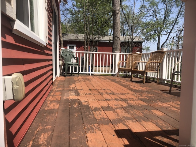 view of wooden terrace