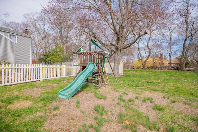 50 Fox Hill Rd, Stratford, CT 06614 - view of playground with a yard and fence