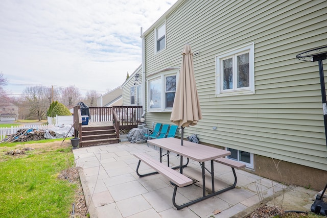 50 Fox Hill Rd, Stratford, CT 06614 - view of patio / terrace featuring a wooden deck