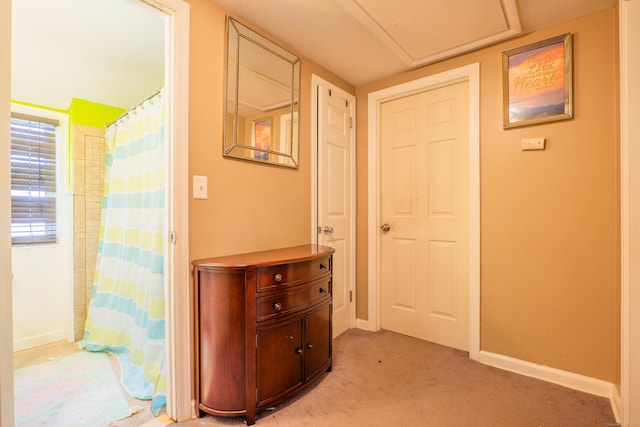 50 Fox Hill Rd, Stratford, CT 06614 - hallway featuring baseboards and light colored carpet