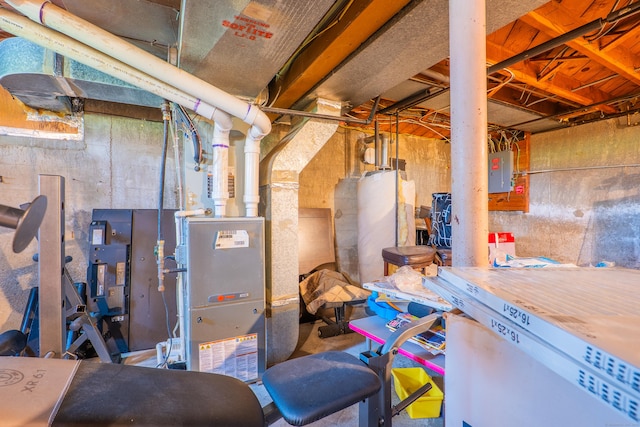 50 Fox Hill Rd, Stratford, CT 06614 - unfinished below grade area with electric panel