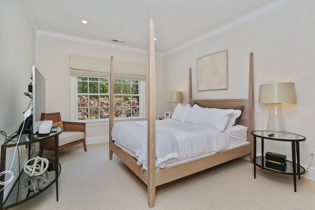 2 Grouse Path, Westport, CT 06880 - bedroom featuring crown molding, baseboards, and recessed lighting