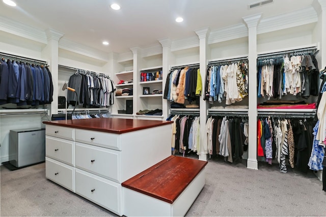 2 Grouse Path, Westport, CT 06880 - spacious closet with light colored carpet and decorative columns