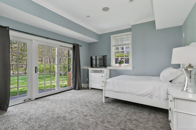 2 Grouse Path, Westport, CT 06880 - bedroom featuring ornamental molding and carpet floors