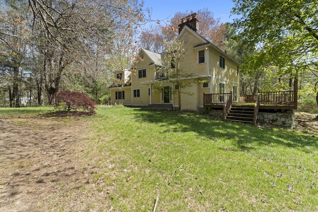 exterior space with a wooden deck