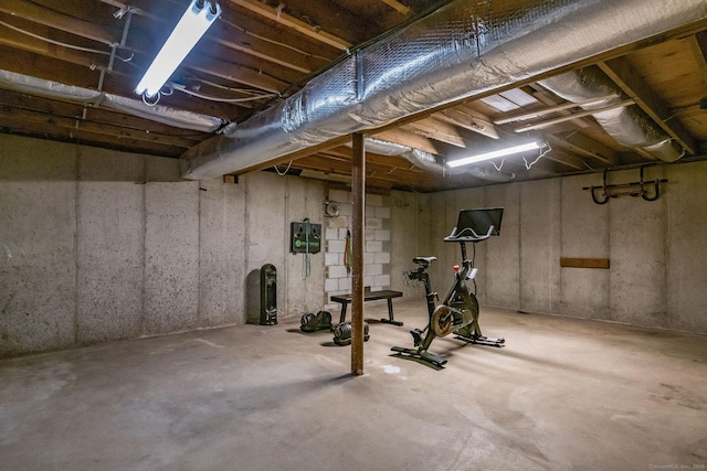 view of exercise area