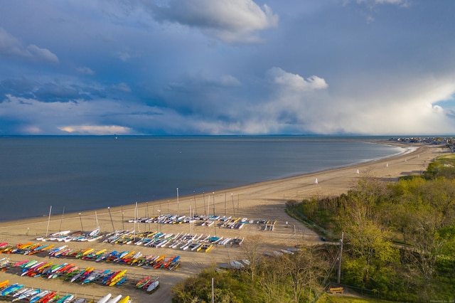 bird's eye view of a large body of water