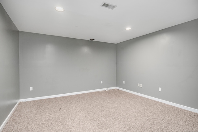 127 Hanover Rd, Newtown, CT 06470 - spare room with carpet flooring, recessed lighting, and baseboards