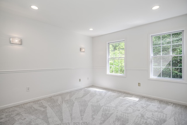 127 Hanover Rd, Newtown, CT 06470 - carpeted spare room with baseboards and recessed lighting