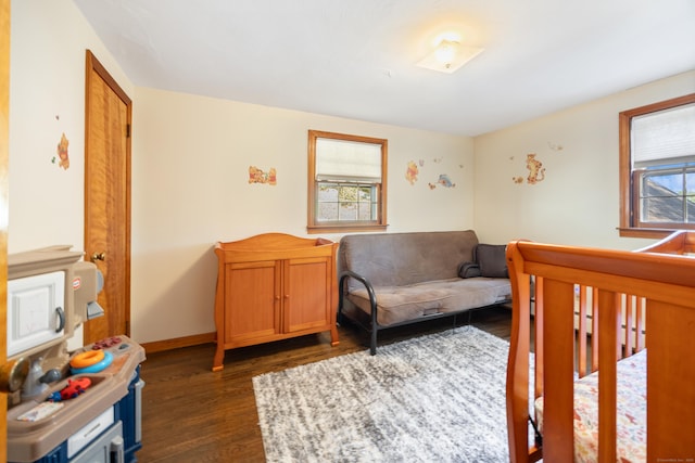 161 Center Hill Rd, Barkhamsted, CT 06063 - bedroom with dark wood-style flooring and baseboards