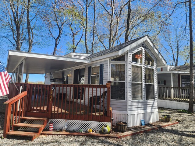 42 Pierce Rd, Preston, CT 06365 - view of side of property featuring a deck