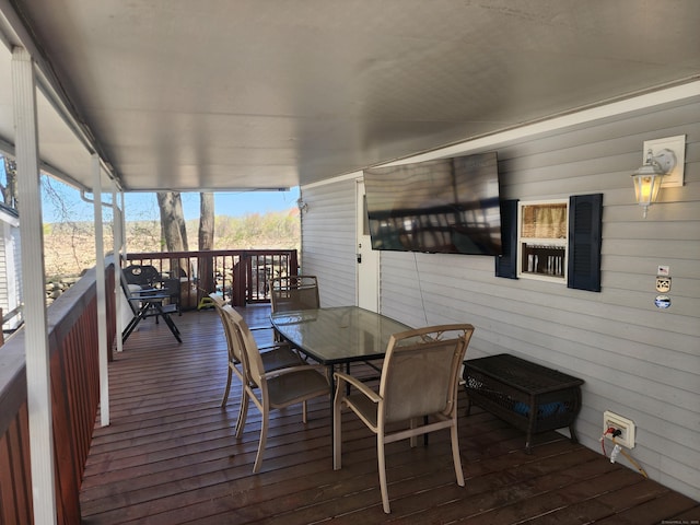 42 Pierce Rd, Preston, CT 06365 - deck with outdoor dining area