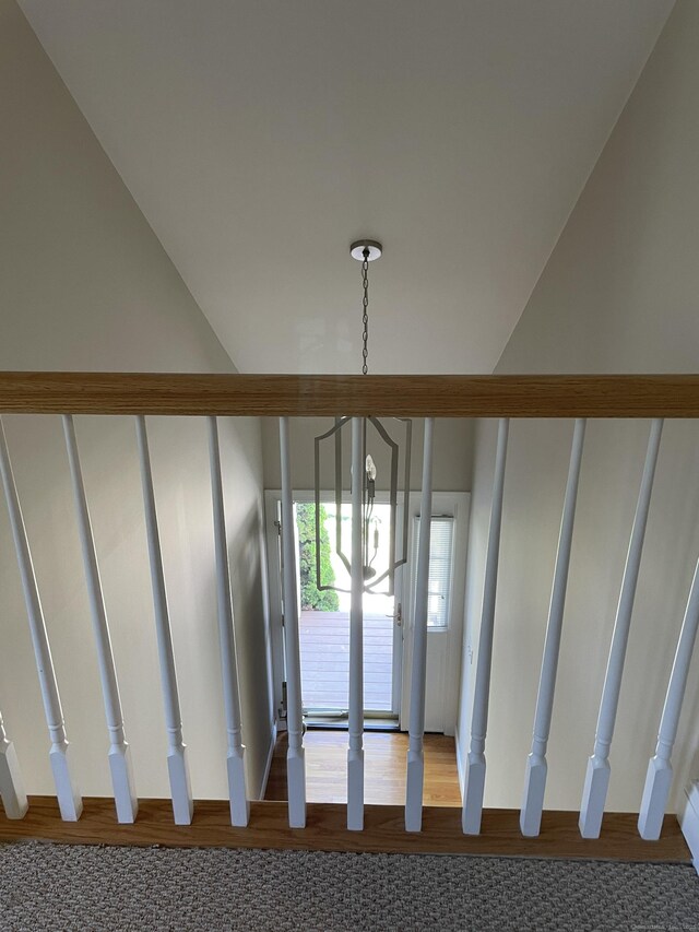 view of stairs